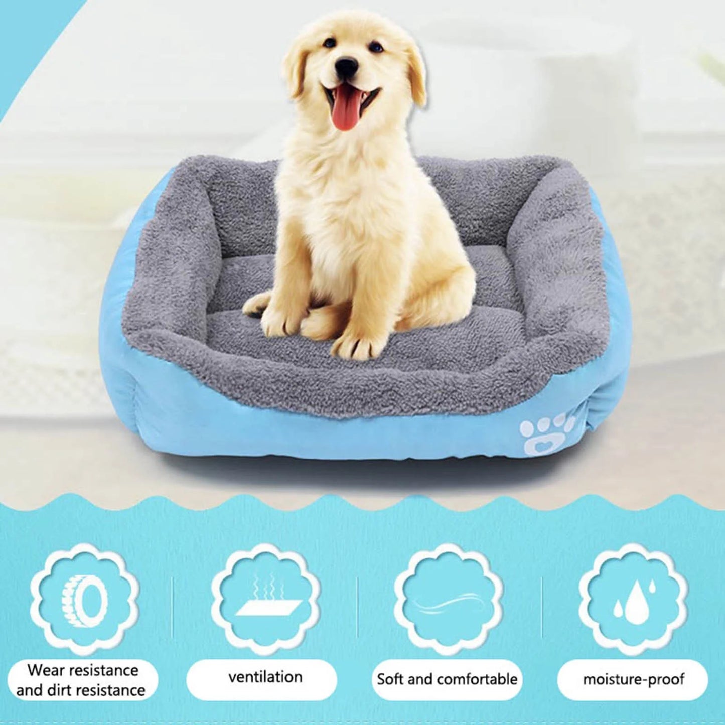 Small Dog Winter Warmth Pet Bed - Cozy Sleeping Solution for Your Pet