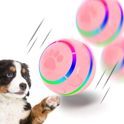 Interactive LED Rolling Ball for Dogs - Durable, Motion-Activated, USB Rechargeable Toy for Small to Medium Breeds, BPA-Free